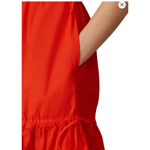 Chinti and Parker Red Tie Waist Dress 4 - Picture 4 of 9